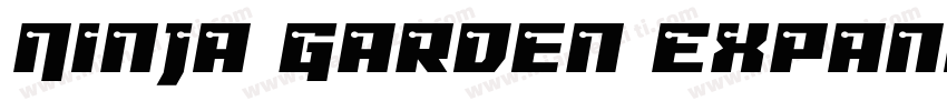 Ninja Garden Expanded Expanded字体转换